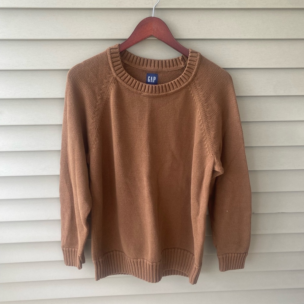 GAP Brown Crew Neck Sweater Soft Knit